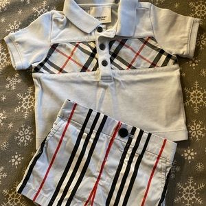 Kids Burberry outfit blue check originally $270